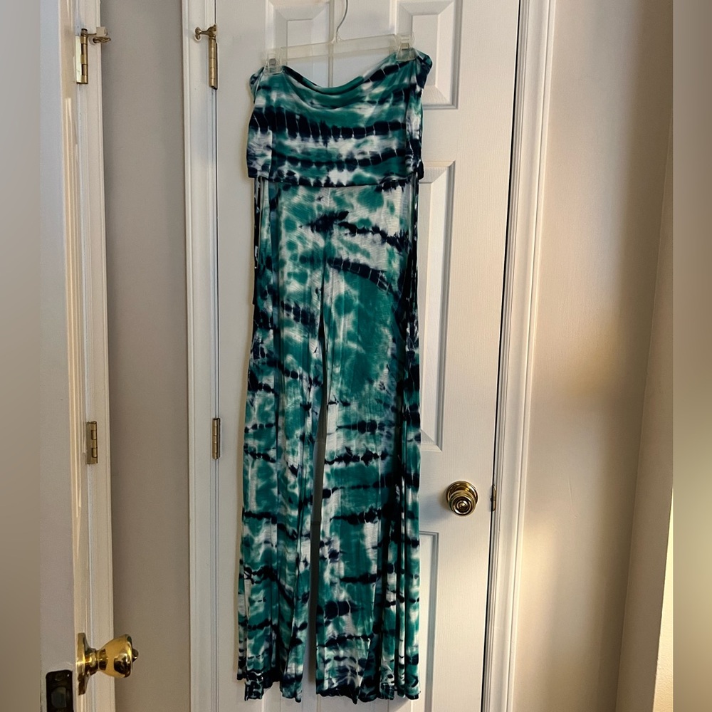 YOUNG FABULOUS & BROKE TIE DIE FOLD OVER PANTS SIZE LARGE